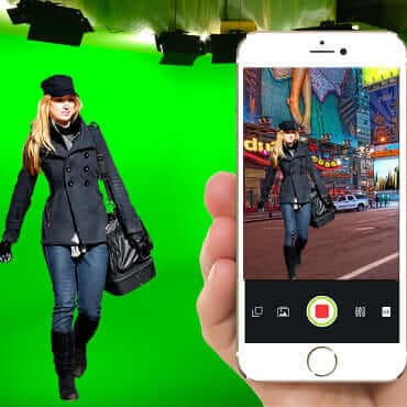 отображение хромакея на смартфоне отображение chromakey при streaming