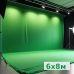 Хромакей-фон 6×8 м — профессиональный зелёный фон для студий